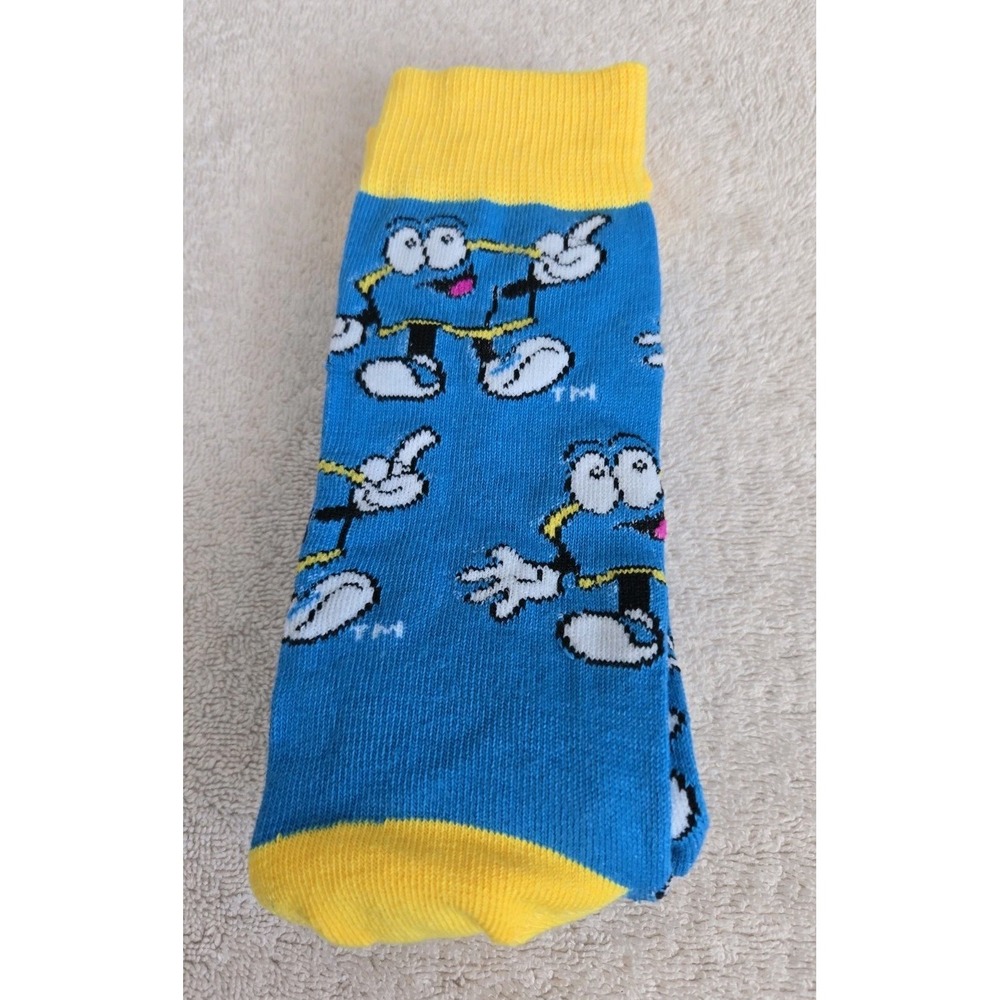 BIOWORLD SPAM LOGO CARTOON RETRO CAN CREW SOCK